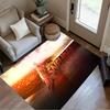 Goalkeeper Action Floor Rug Office Rug Design for Dining Room Hallway Balcony Living Rooms Anti-slip Rug Anime Office Decor