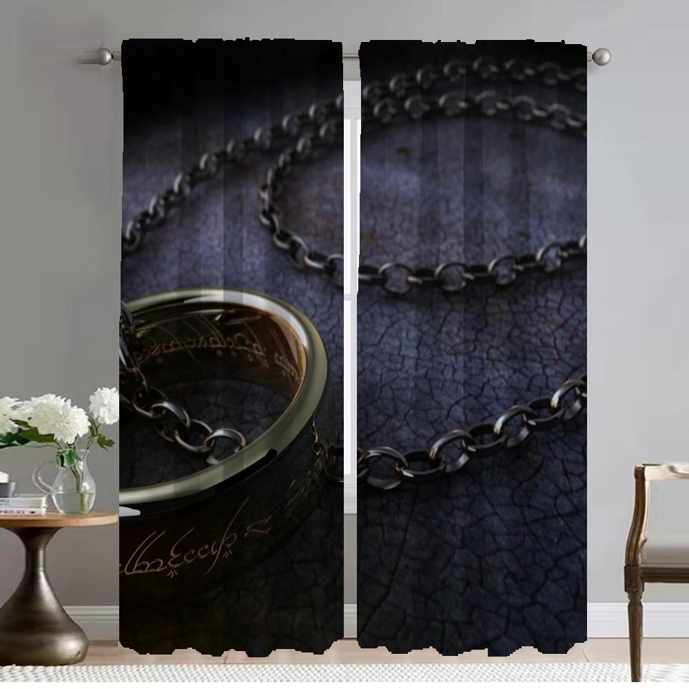 Kitchen Curtains for Camera Partition Curtains Child Room Tulle for Bedroom Living Room Curtain Halloween Decoration Shades Home