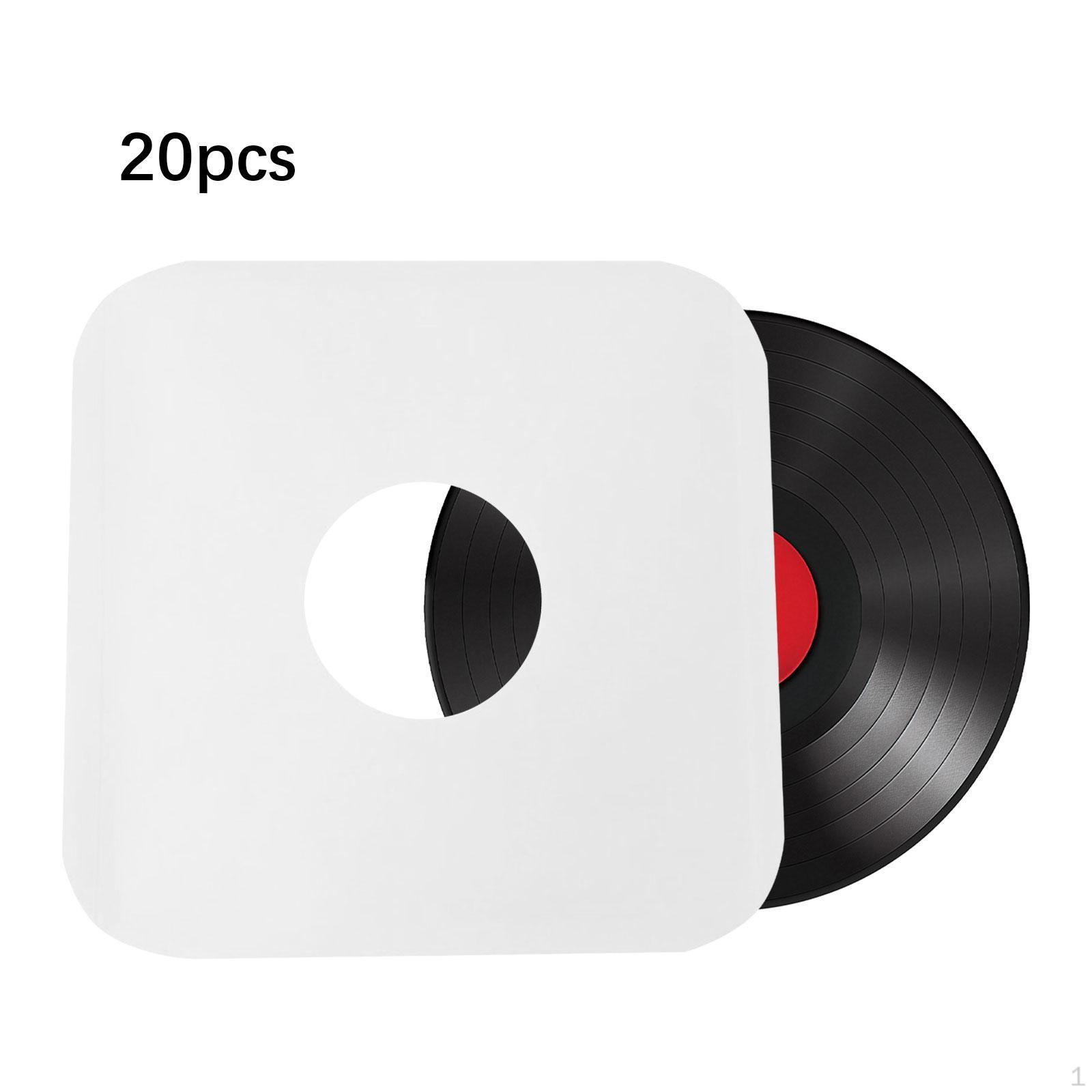 

20 шт. Защитные чехлы для внутренних бумажных конвертов, легко вставляемые отдельные записи, антистатические записи