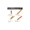 Pizz Premium Mechanical Pencil - Pencil-like design, all brass construction, hexagonal barrel,