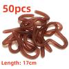 Red Worm Lure Lifelike Silica Gel Fishy Artificial Red Worm Earthworm Bait Submerge Simulation Lure Pesca Prank Earthworm Plaything