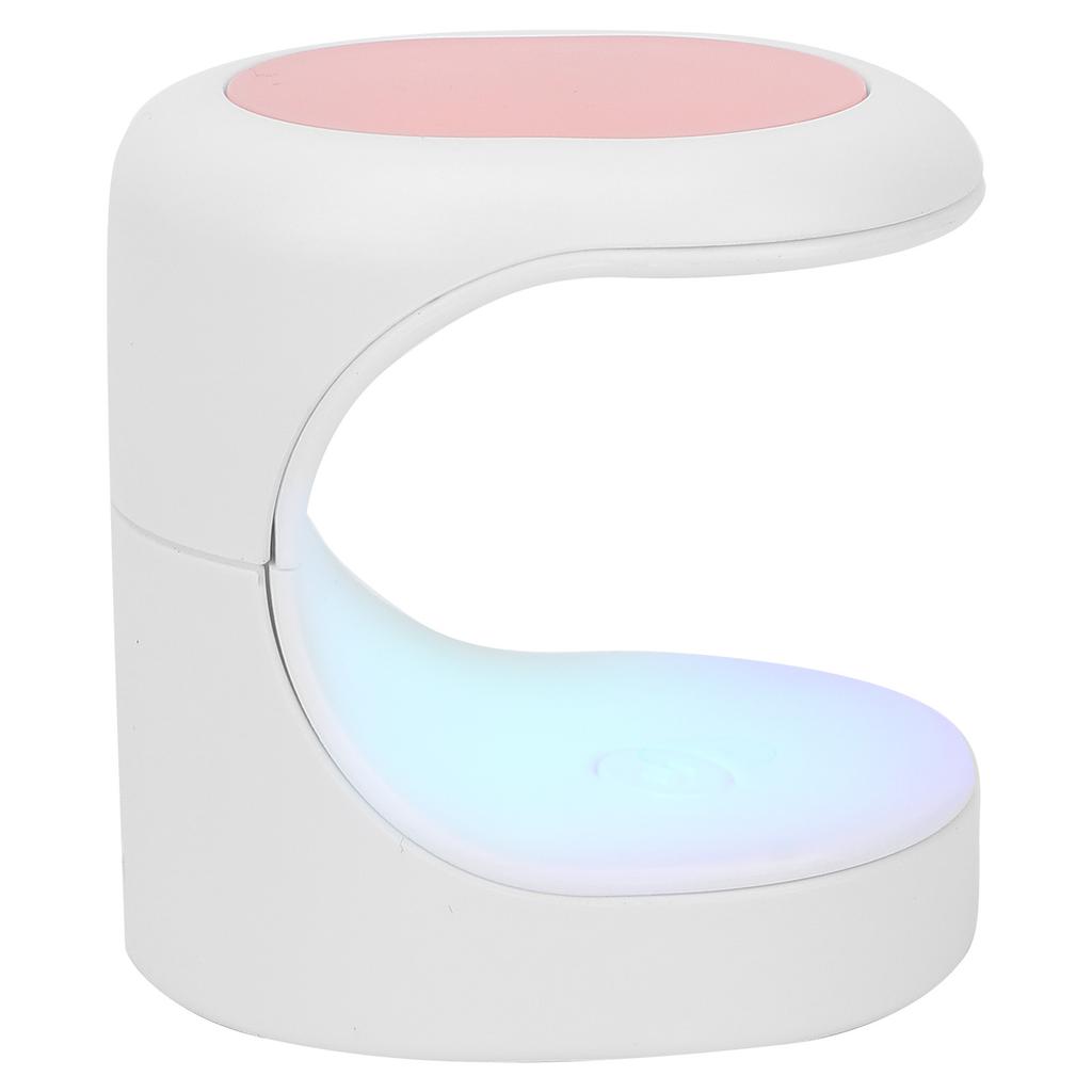 16W Mini Gel Polish Dryer USB Charging LED Dual Light Sources Nail Curing MachinePink