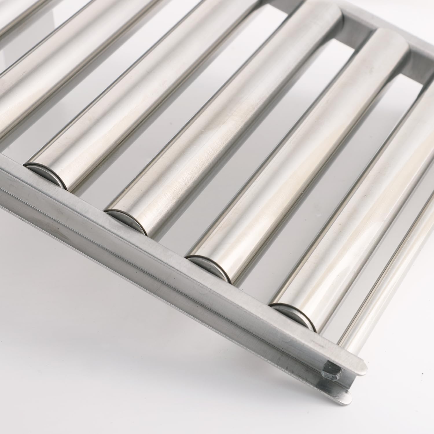 

Ролик для хот-догов из нержавеющей стали для гриля + Металлическая лопатка с длинной деревянной ручкой, Подставка для хот-догов для гридла 6 роликов для удержания 5 хот-догов -