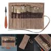 22Pcs Anti-sheding Nylon Paint Brush with Brush Holder, Perfect for Oil Acrylic Watercolor Painting