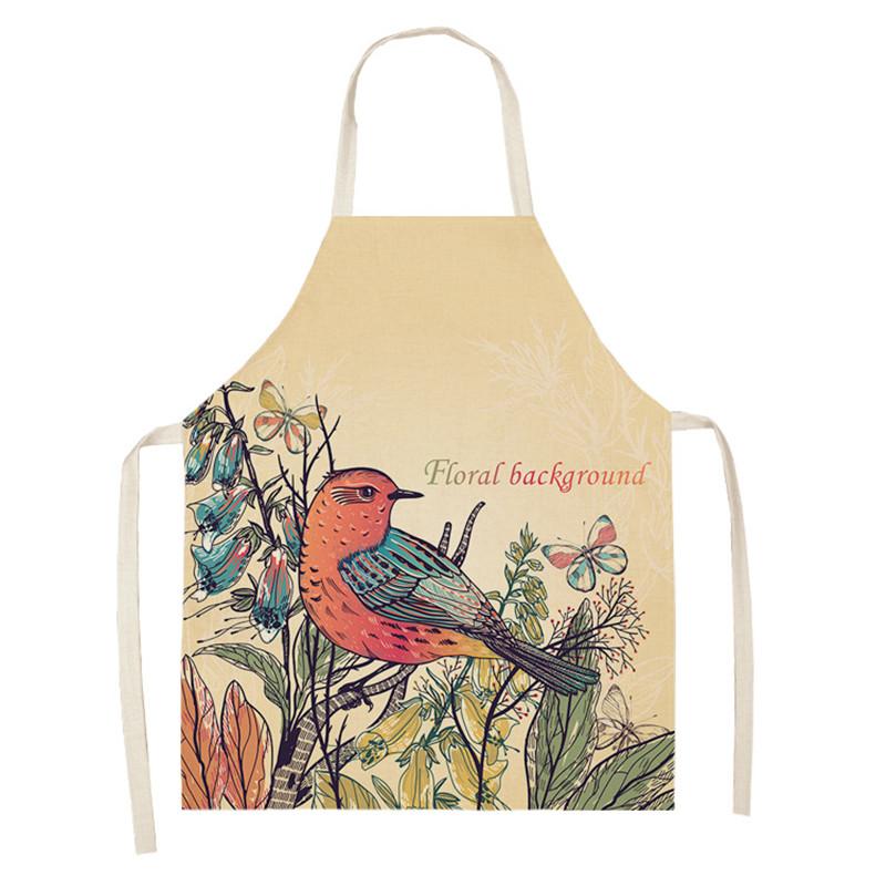 

Бариста с принтом птицы, домашние кухонные фартуки, женские кухонные фартуки, фартуки для мастеров, кухонные фартуки для выпечки 47x38cm
