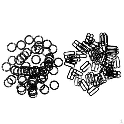 200 Stück 10 mm Metall-BH-Trägerversteller-O-Ringe und Fig. 8
