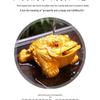 Color-Changing Ceramic Golden Toad Tea Pet