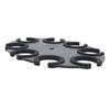 Microphone Holder 8 Holes Aluminum Alloy Soft Silicone Microphone Holder Display Organizer Tray for Handheld Dynamic