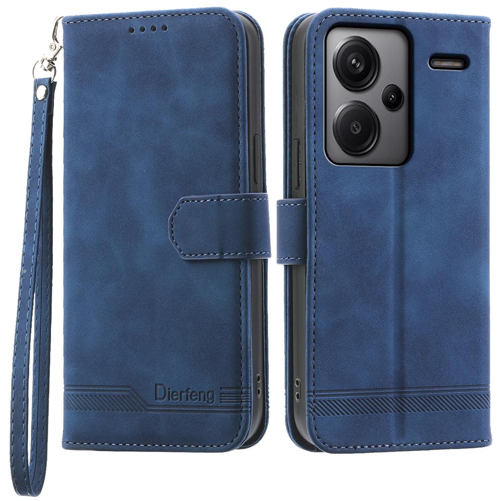 DIERFENG DF-03 for Xiaomi Redmi Note 13 Pro+ 5G Leather Case Phone Wallet Stand