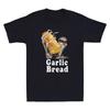 Knoblauchbrot Skelett Lustiger Totenkopf Hält Brot Grafik Zitat Vintage Herren T-Shirt