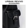 URBAN REVIVO 2026 Autumn Lock-Buckle Multi-Pocket Shoulder Bag