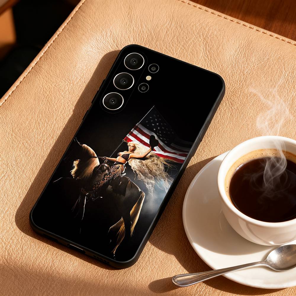 

Singer B-Beyonce Cowboy Carter Phone Case For Samsung S25,24,23,22,30,21,10,9,Ultra,Plus,Lite,FE Soft Black Case Samsung S22ULTRA5G
