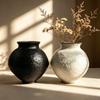 Wabi-Sabi Retro Ceramic Vase for Hotel or Tea Room Flower Arrangement