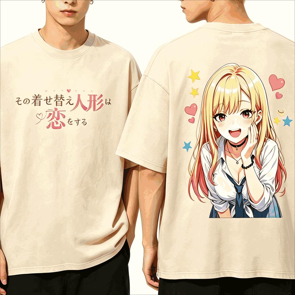 Summer Hot Sale Vintage Washed My Dress-Up Darling Marin Kitagawa Anime Graphic T Shirt Y2k Breathable And Comfortable Clothes