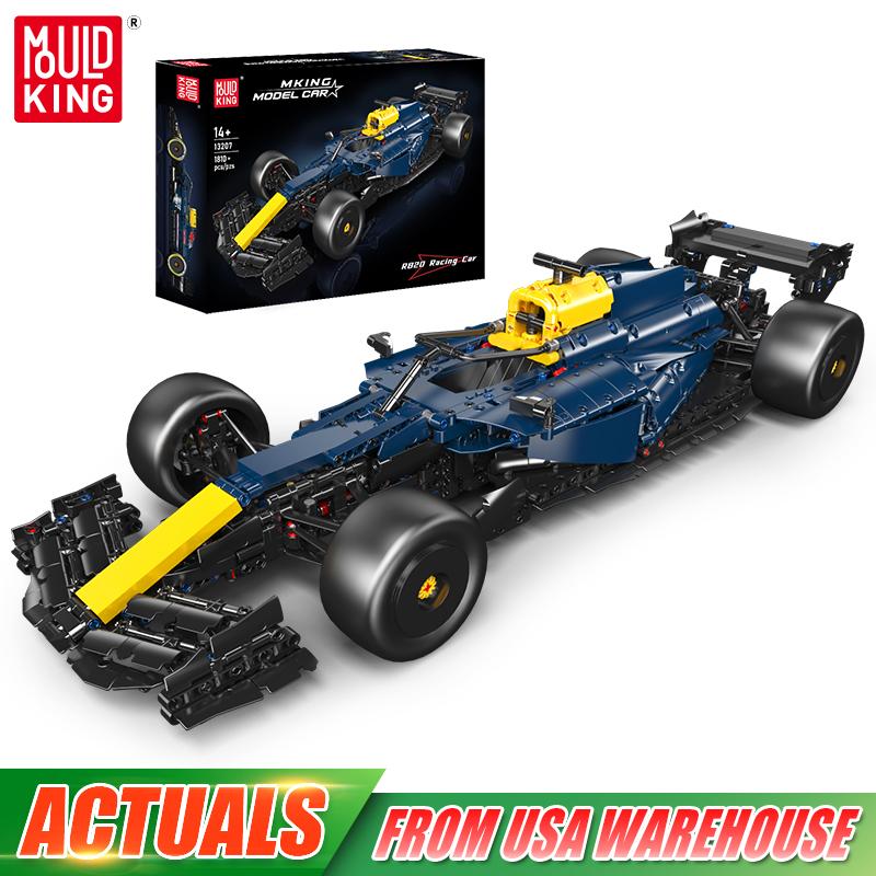 Mould King 13207 Technical Car Toys The RB20 Racing Car Building Block Set Assembly Fomular Car Model Brick Kids Christmas Gift