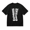 Men's T-shirt With Stand By Me Sneaker Motif Graphic Unisex Black 100% Cotton