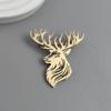 Christmas Stainless Steel Elk Brooch Four Seasons Universal Animal Badge Shawl Scarf Patch Dress Shirt Sweatpin Christmas Gift