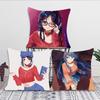 Anime Sleeping Mita Pillow Case Square Pillow Bedroom Sofa Leisure Comfort Cushion Car Living Room Home Decoration 40X40