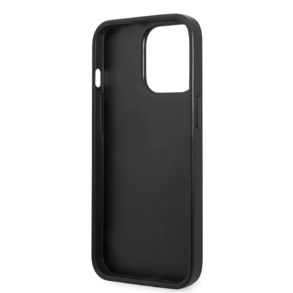 Karl Lagerfeld KLHCP13LSFMP2K iPhone 13 Pro / 13 6.1" Hardcase Black/black Saffiano Plaque