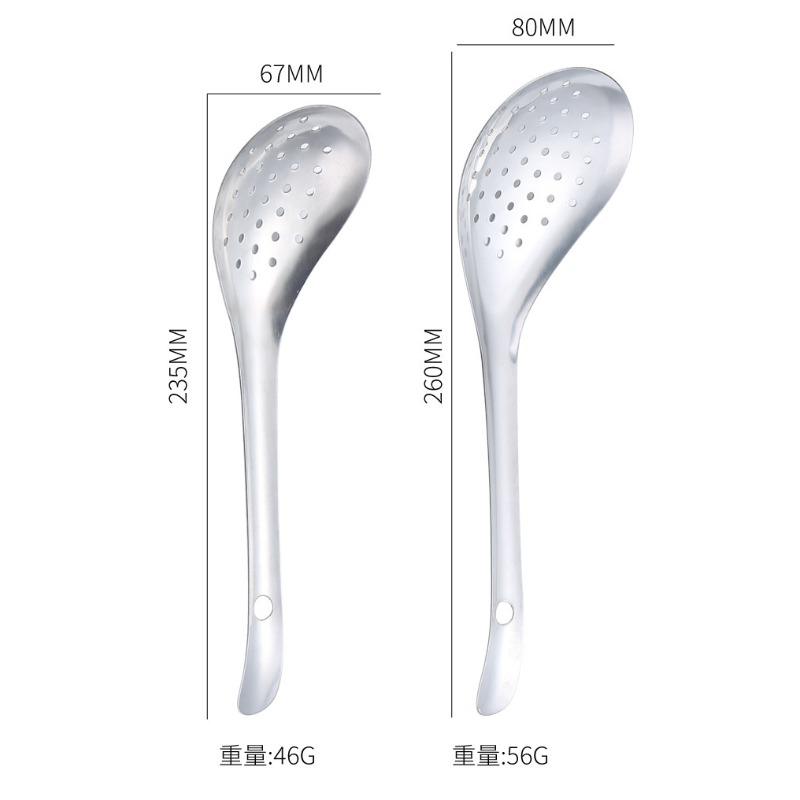 Stainless Steel Peppercorn Leakage Spoon Household Kitchen Fishing Noodle Artifacts Dumplings Noodles Fishing Spoon Draining Deep Frying Leakage Net
