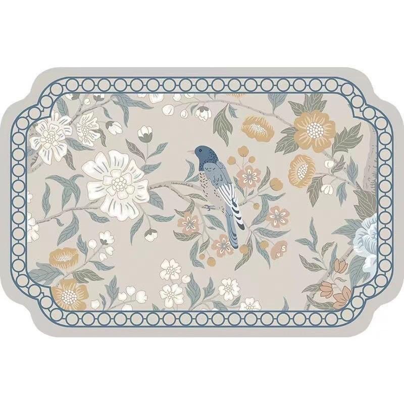 New Chinese Bar Rubber Technology Cloth Absorbent Mat Bowl Tray Cup Washless Drying Mat Kitchen Drain Mat