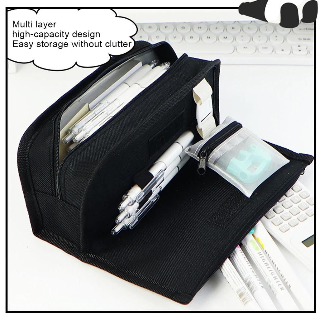 Cute Panda Pencil Case Estuches Escolares Pencil Bags Piornik School Supplies Large Capacity Trousse Pencil Pouch