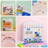 Ergonomic Triangular 18-Color Acrylic Marker Set for Kids and Students