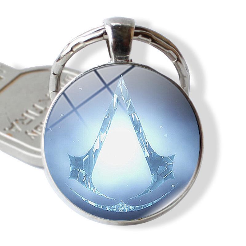 Assassin's Creed Metal Embossed Ring Keychain Pendant