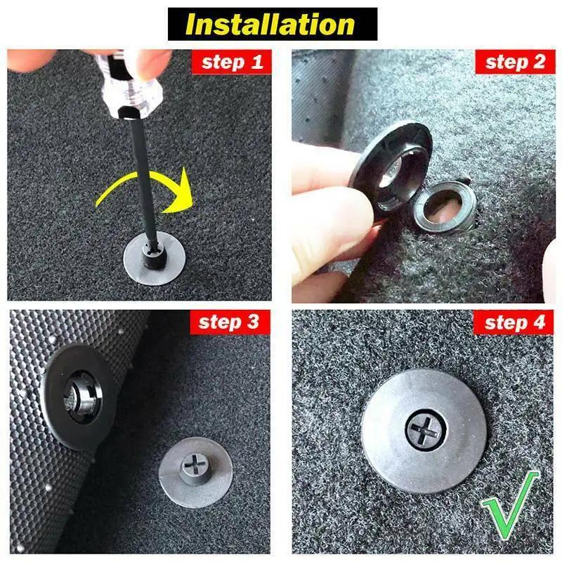 2-30 STÜCKE Auto Fastener Bodenmatte Schnalle Antiskid Pad Fastener Retainer Für Auto Teppich Befestigungsklemme Autozubehör