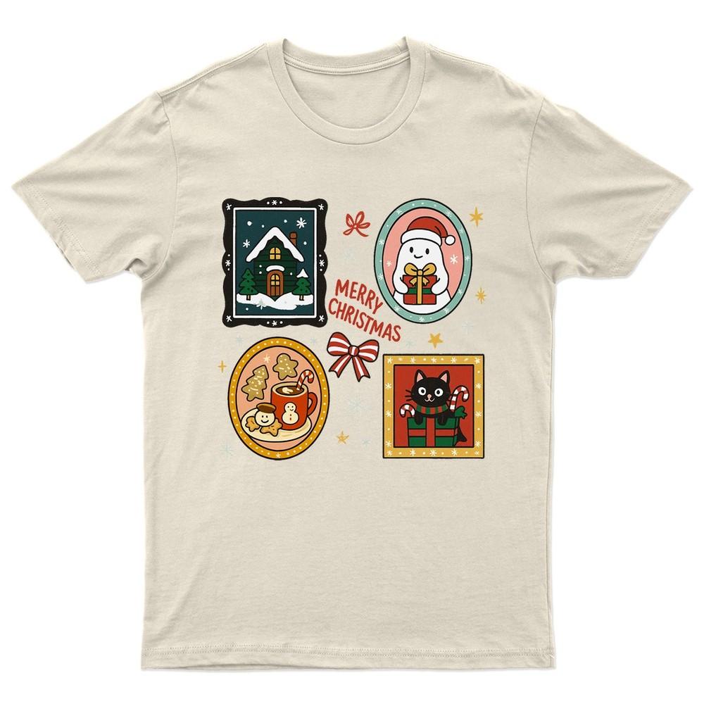 Merry Christmas Holiday Santa TShirt Unisex Gift Retro Seasonal Funny Xmas
