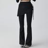 2026 Women's High Waist Slimming Yoga Pants, Two-Piece Set with Micro Flare and Side Drawstring