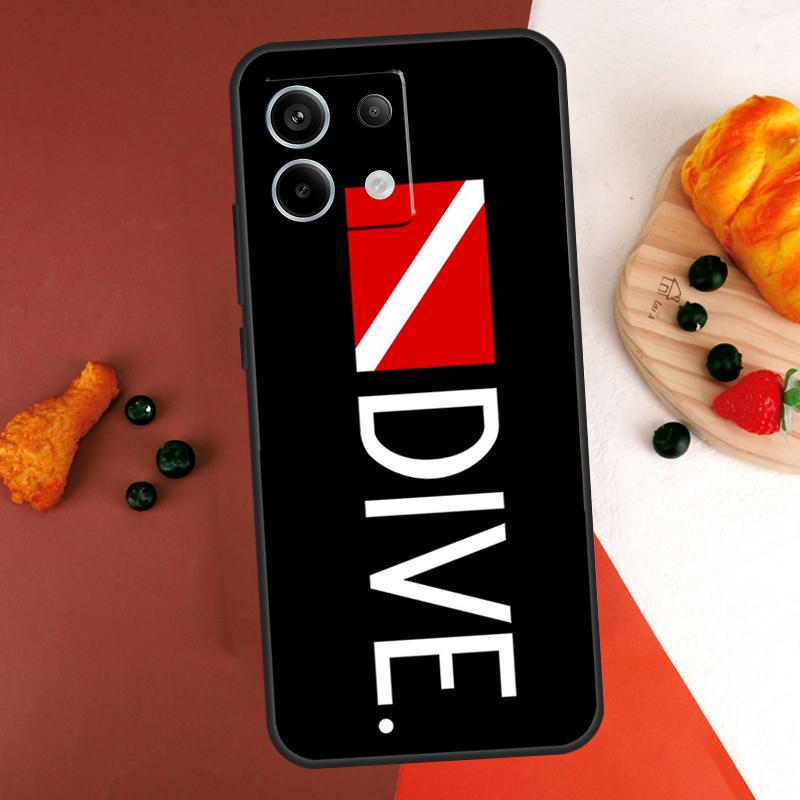 Scuba Diver Diving Case For Xiaomi Redmi Note 14 13 Pro 9 10 11 12 Pro 10S 11S 12S Redmi 13C 10C 12C 14C Coque