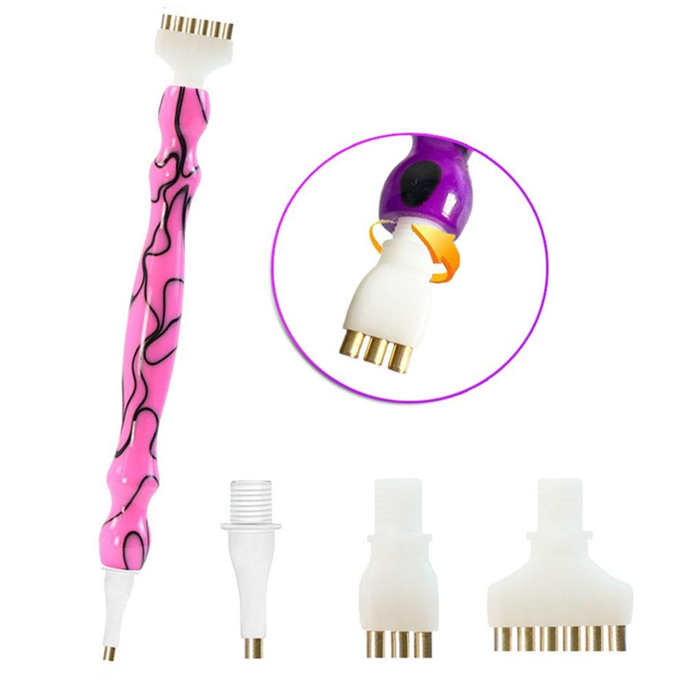 Replacement Pen Heads 5D Diamond Painting Pen Embroidery DIY Craft Point Drill Pens with Multifunctional Tips Nail Art Pen