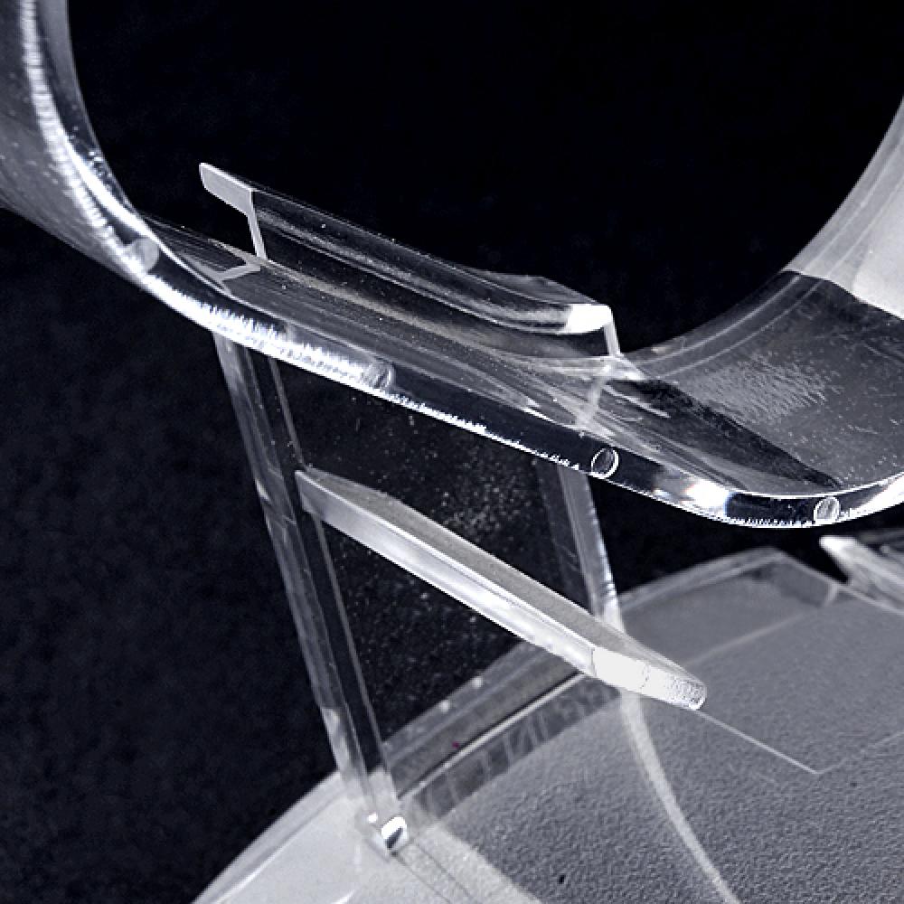 Clear Plastic Jewelry Bangle Cuff Bracelet Watch Display Stand Holder Rack Jewelry Packaging Watch Display