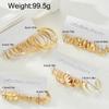 12/48pcs Bohemian Gold Color Earrings Set For Women Vintage Faux Pearl C-Shape Hoop Earrings Daily Wear Party Jewelry Gifts 2026