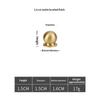 Brass Round Cabinet Knob Single Hole Solid Drawer Pull Matte Antique Bronze Multi Size Knob For Furniture Wardrobe Cupboard