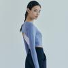 Huit Background Crop Long Sleeve Tee Htwtl3i01t