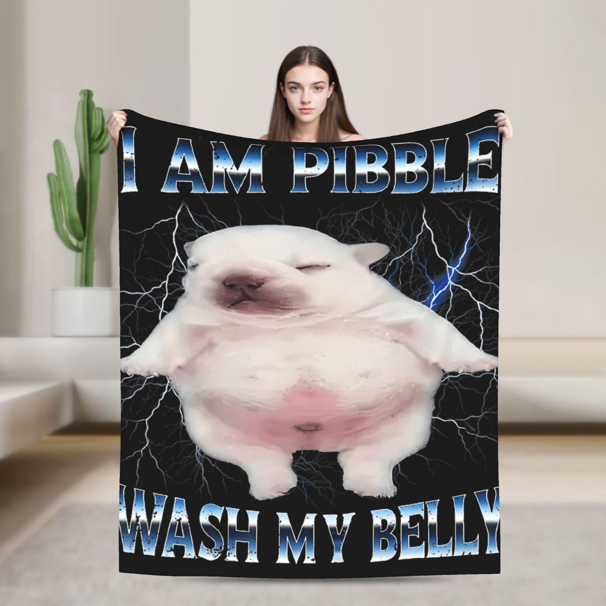 

Funny I am Pibble Dog Puppy Warm Soft Blanket Child Plush Throw Blanket Pattern Couch Chair Flannel Bedspread Sofa Bed Cover 75x90cm