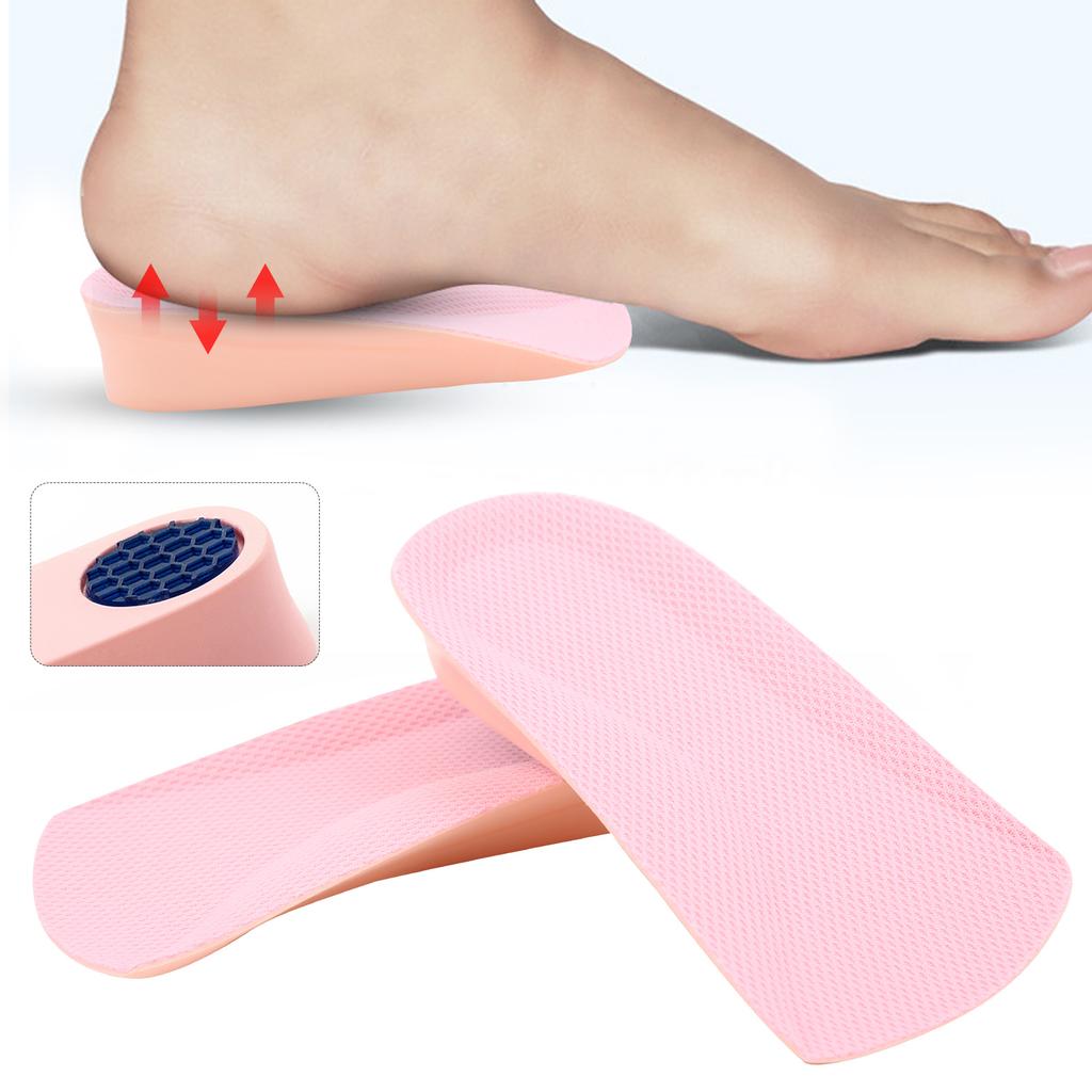 2 Pair Half Shoes Pad Height Increase Heel Cuhions 1.5cm0.6in Lift Insert Soles for Outdoor Hiking