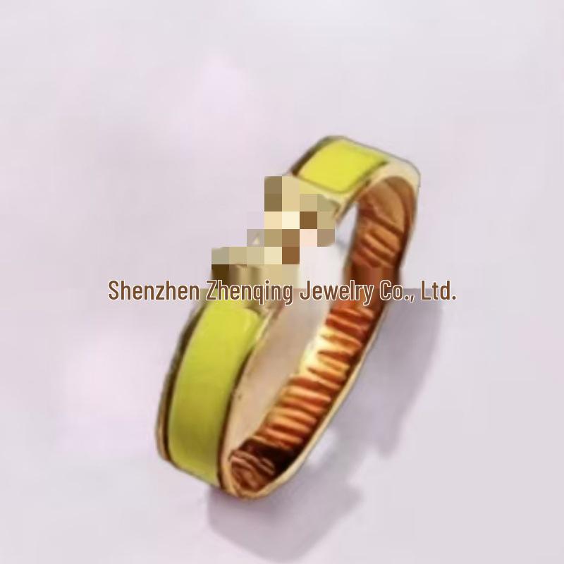 Náramek s písmenem H pozlacený 18k smaltovaný - Klasická móda, Více barev, Ideální pro páry