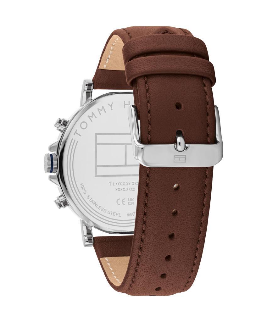 Navy Leather 1710585 [Tommy Hilfiger][Authentic] Men's Watch, Dial, Strap,