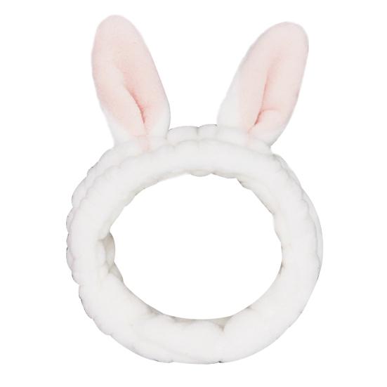 Lovely Women Girls Rabbit Ears Hair Band Shower Facial Cleaning Makeup Headband