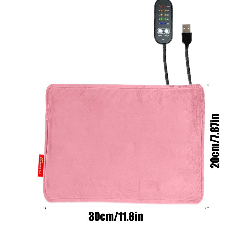 

Heating Pad For Puppy Thermal Sleeping Pads With 5-Temp Levels & Auto Timer Cat Cage Heating Pads For Home Farmhouse Garage Cage рожевий