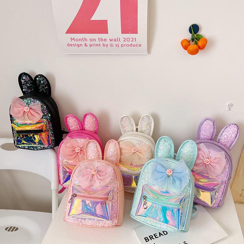 Adorable Korean Style Children's Backpack With Bow Design Perfect For School And Outings