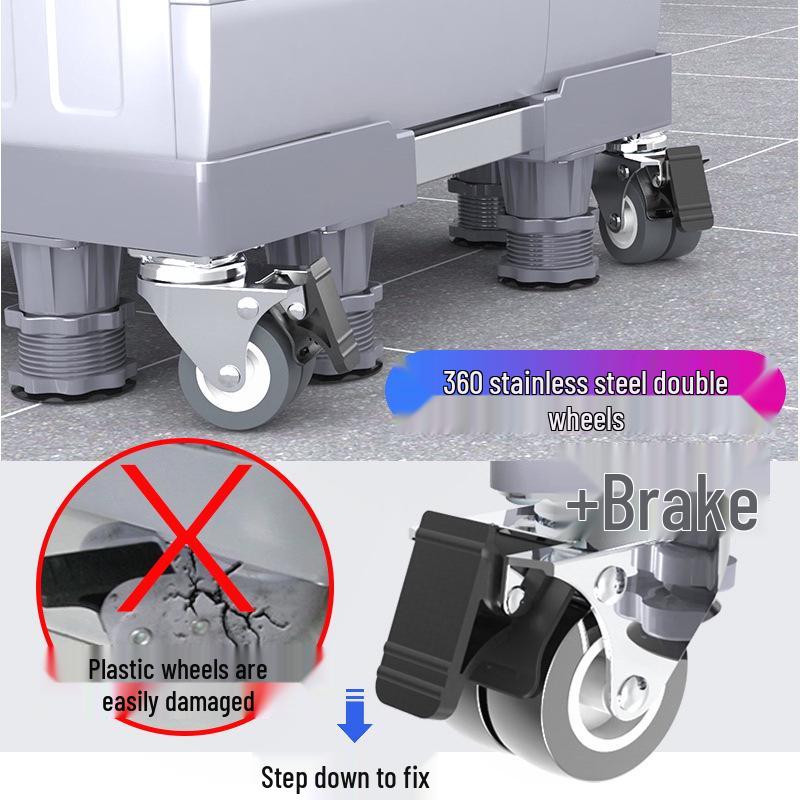 Adjustable Non-slip Shockproof Stand for Washing Machine/Refrigerator