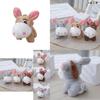 Charming Cartoon Plush Donkey Doll Keychain Custom Company Gift Fluffy Material 12cm