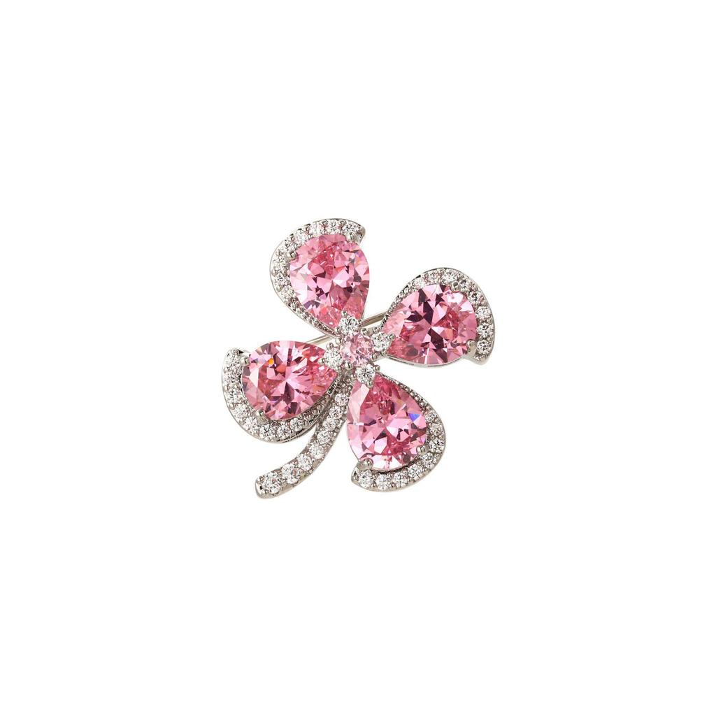 Snowflake & Butterfly Zircon Brooch with Freshwater Pearl for Women's Korean Style Suit Coat