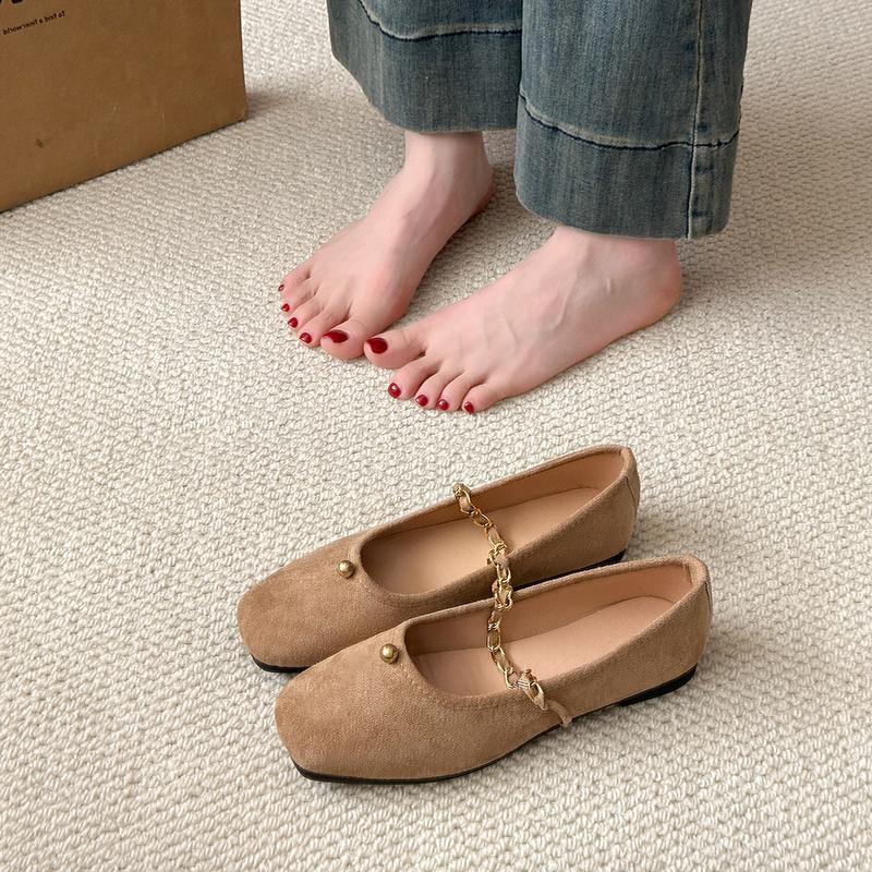 2025 Spring and Autumn Women's Flat Shoes Korean Style Design Career and Party Wear Ladies' Casual Boat Shoes 41-43