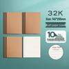 A4 Kraft Paper Notebook for Students - Ideal for College, Exam Prep, and Journaling