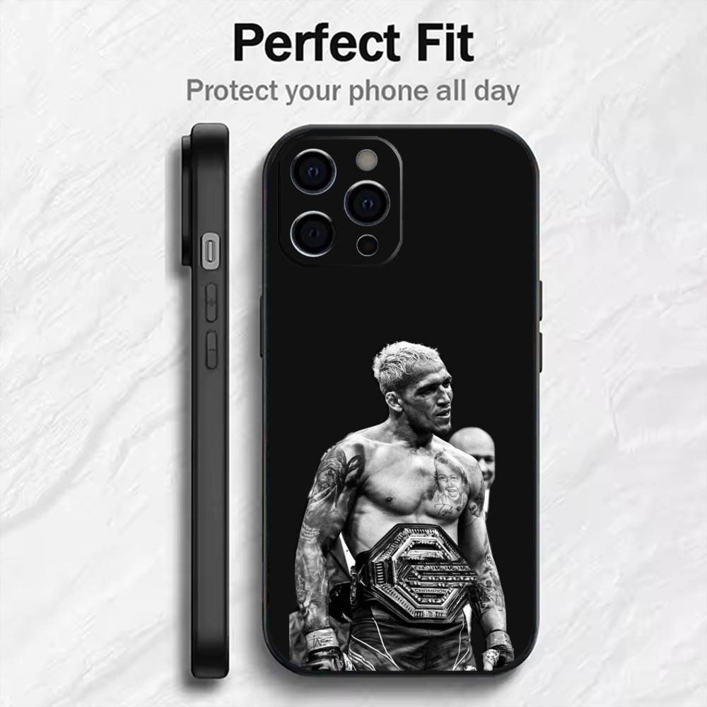 

Combat AthletesC-Charles O-Oliveira-a Phone Case For iPhone17,16,15,14,13,12 Plus,Max Soft Silicone Black Cover iPhone17